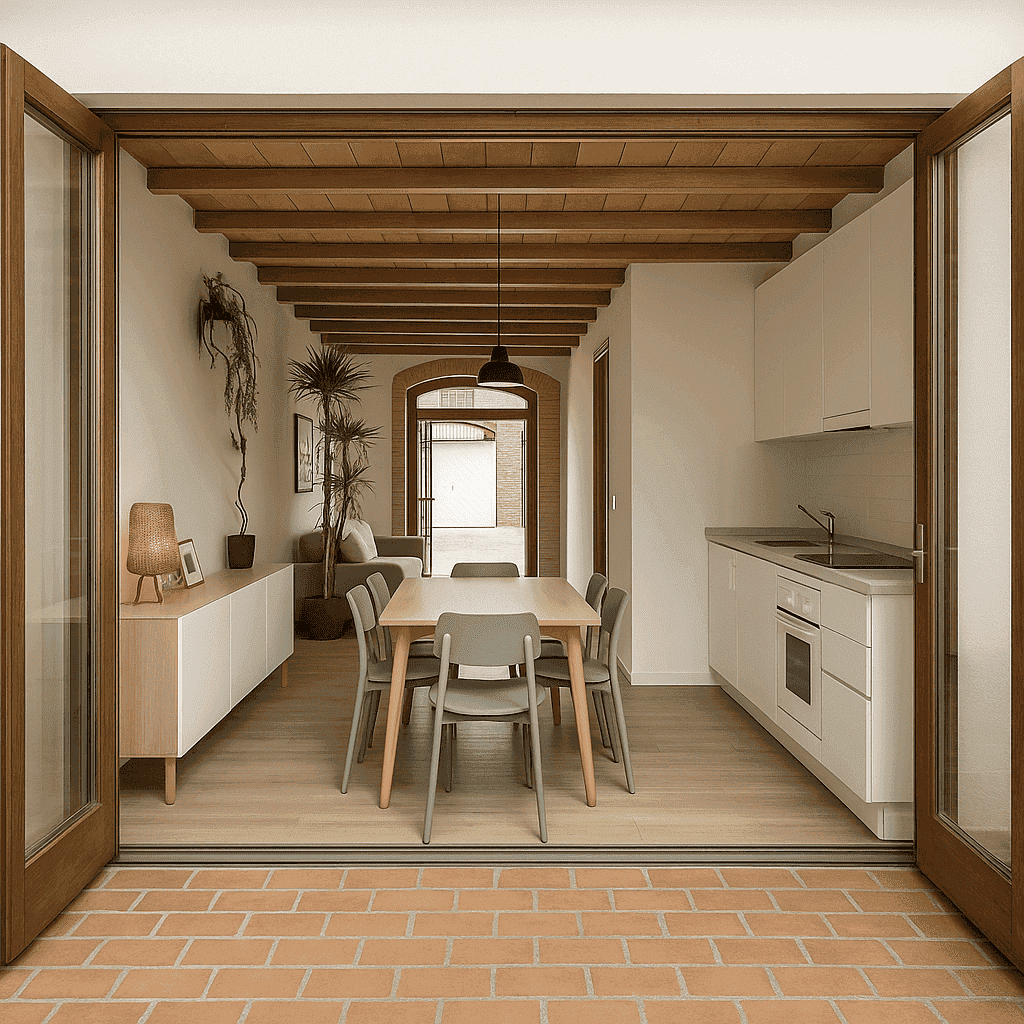 Jardín vertical y diseño de interiores